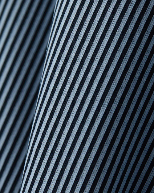 Rhone - Men's Commuter Shirt - Slim Fit-Navy/Light Blue Stripe