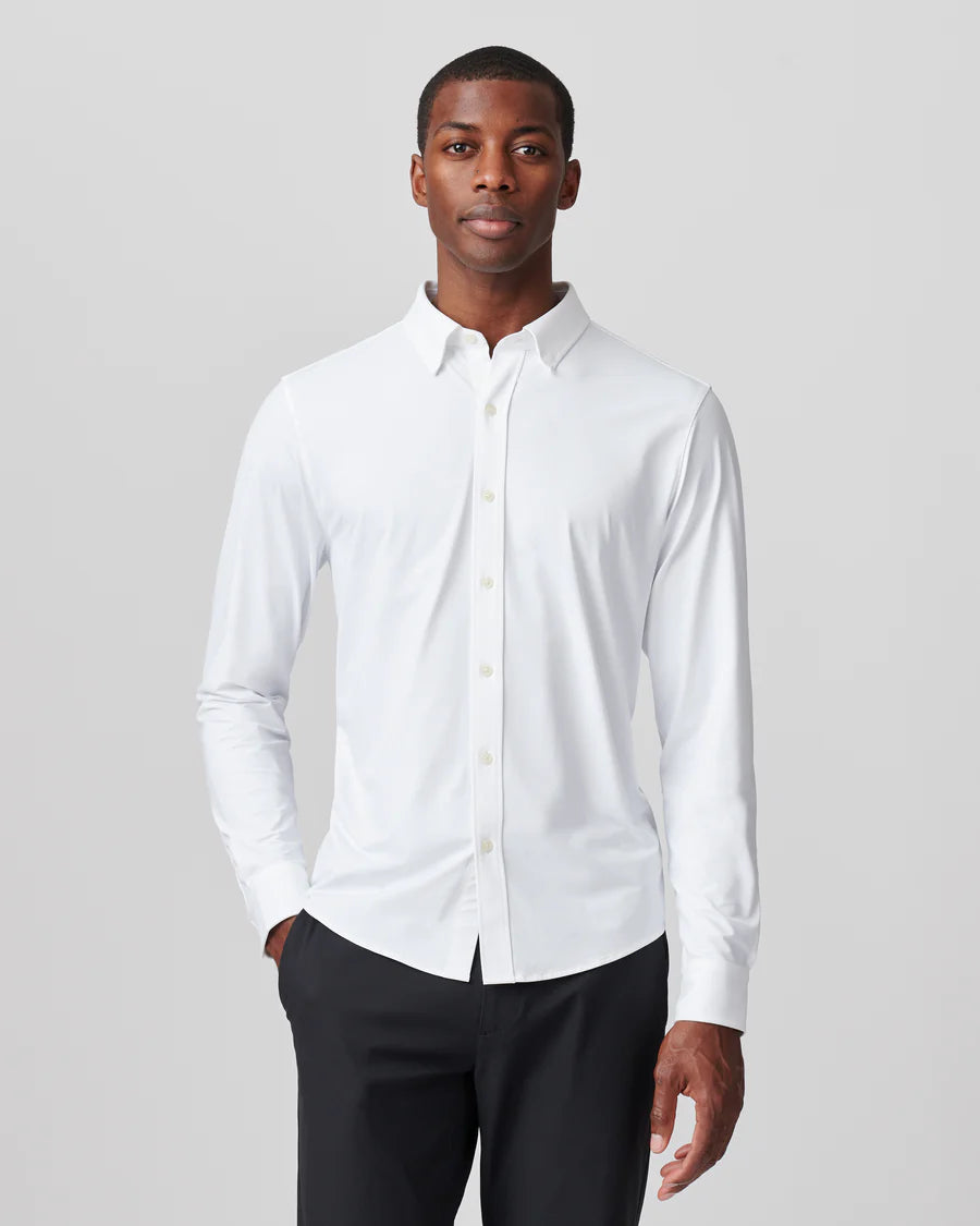 Rhone Commuter Shirt - Slim Fit in Business White